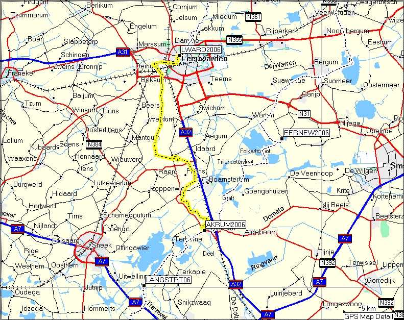 Route dinsdag