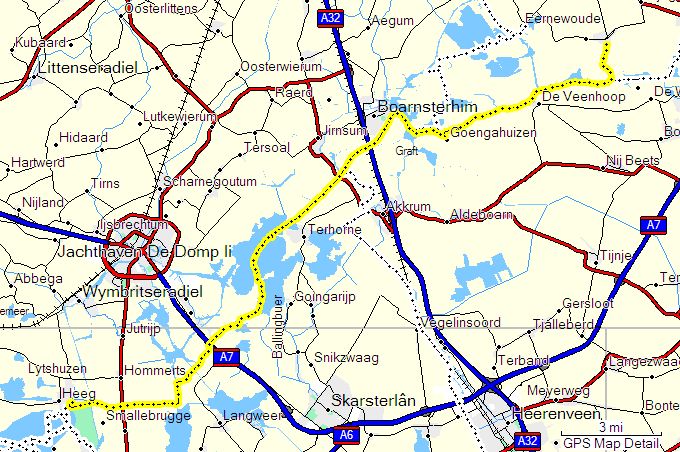 Route zaterdag