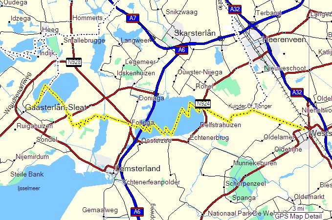 Route woensdag