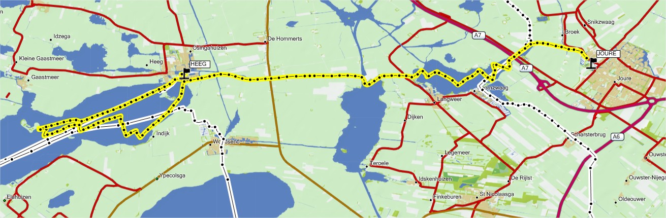 Route vrijdag